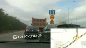 Гигантская пробка образовалась на трассе М-4 под Новочеркасском