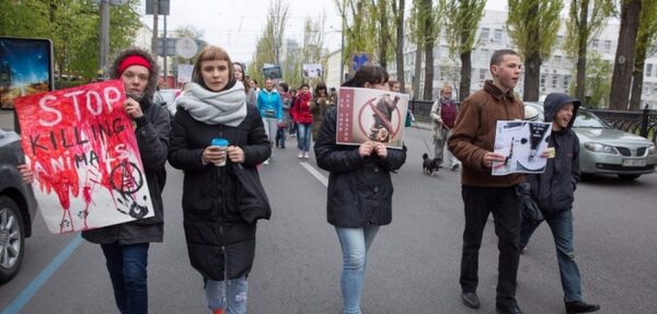 В Украине проходят акции за права животных