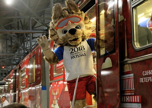 В метро столицы запустили поезд, посвященный истории ЧМ по футболу
