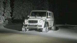 Mercedes-Benz показал дрифт внедорожника Maybach по снегу