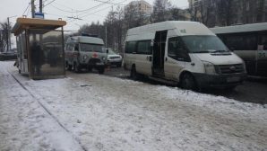 ДТП на Ленина в Туле: столкнулись автобус и маршрутка