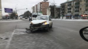 Два такси разбились вдребезги в Пензе