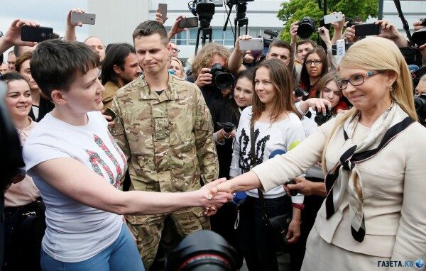 Савченко назвала Тимошенко единственным «настоящим мужиком» среди украинских политиков