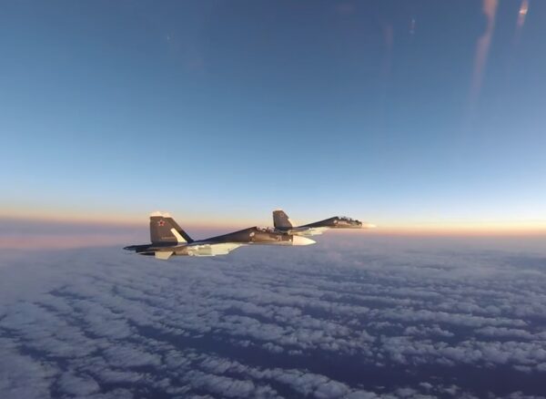 ВВС США распространили видео сопровождения российских Су-30 на Балтике
