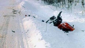 В Архангельской области 32-летний мужчина разбился насмерть на снегоходе