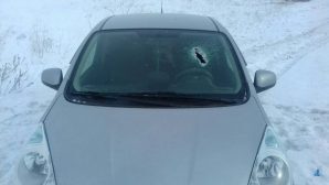 На Новоорской трассе влетевший в лобовое стекло камень убил водителя