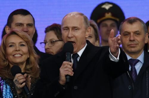 Путин посетил концерт в Севастополе