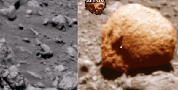 На Марсе уфолог обнаружил череп инопланетного воина