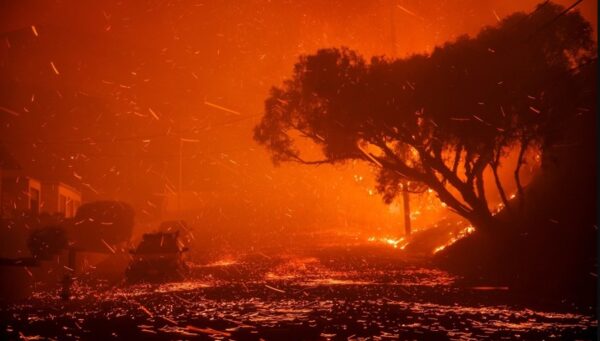 Конец света обрушился на США, священный огонь стирает Калифорнию с лица земли