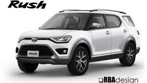 Первое изображение Toyota Rush 2018 нового поколения появилось в Сети