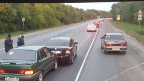 Пробка в три километра собралась на подъезде к Липецку из-за ДТП