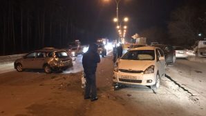 Тройная авария произошла в Новосибирске