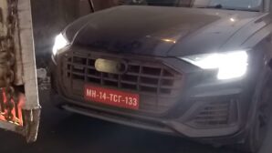 Новейший кроссовер Audi Q8 снова засняли на видео