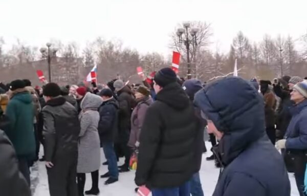 В сети появилось видео унылого митинга Навального в Красноярске