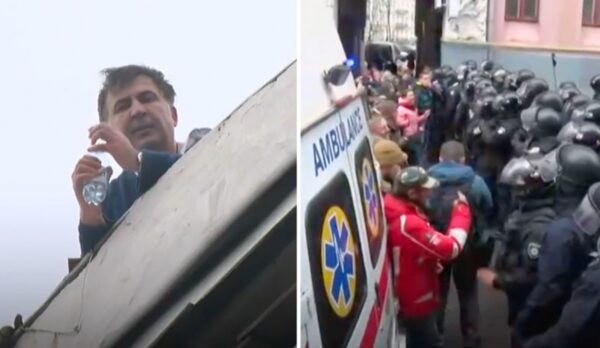 Задержание Саакашвили в Киеве вылилось в столкновение правоохранителей и соратников опального политика