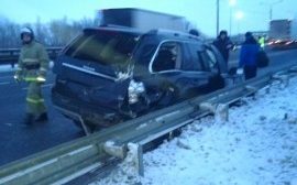 Авария на трассе «Дон» в Липецкой области?: «Вольво» улетела в кювет