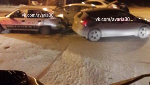 Тройное ДТП в Астрахани устроил пьяный таксист