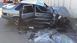 В Ингушетии водитель ВАЗа врезался в бетонные плиты и погиб