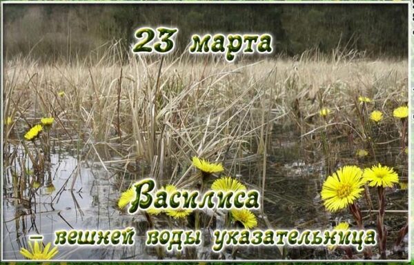 23 марта 2018 года Василиса – вешней воды указательница (День Василисы): что это за праздник и как его нужно отмечать, традиции, обычаи, обряды, приметы и поверья этого дня