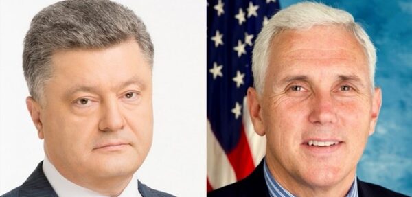 Порошенко и Пенс обсудили ситуацию на Донбассе