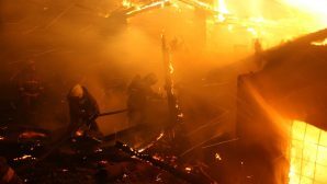 В Ростове сгорел банный комплекс