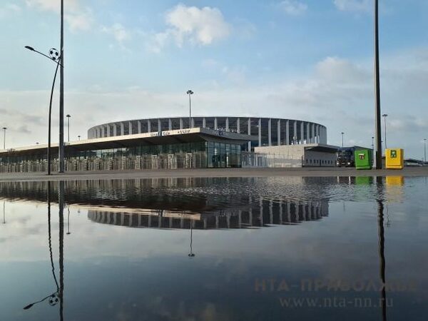 Ливень в Нижнем Новгороде ударил по стадиону ЧМ-2018