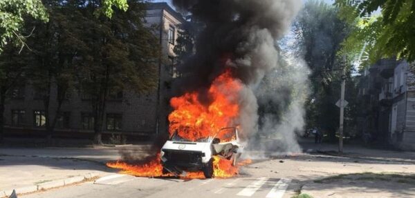 В Каменском взорвалось авто с депутатом горсовета