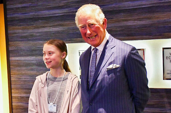 Принц Чарльз встретился с экоактивисткой Гретой Тунберг на экономическом форуме в Давосе
