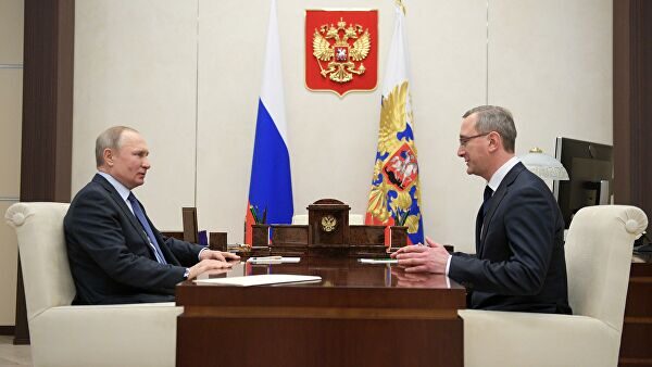 Путин провел встречу с врио губернатора Калужской области