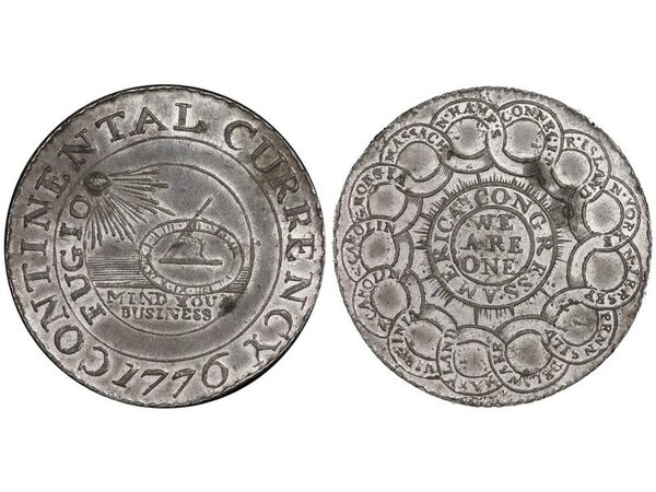 Редкая монета, отчеканенная на заре истории США, куплена на блошином рынке во Франции