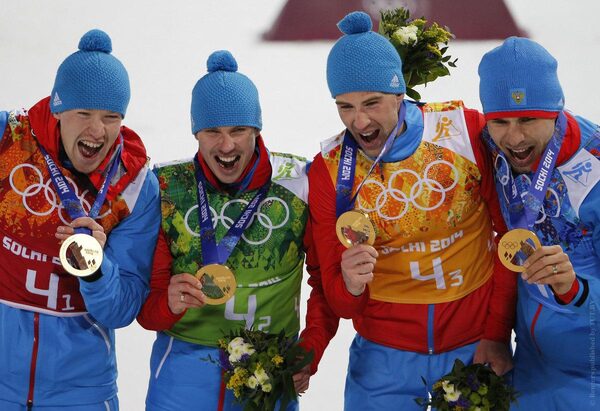 Три российских биатлониста лишены золота Олимпиады в Сочи