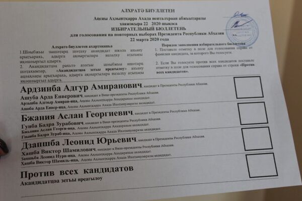 Выборы президента Абхазии состоялись