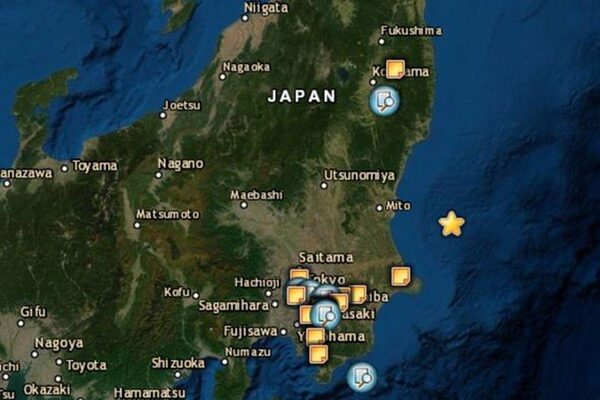 В Японии произошло землетрясение магнитудой 5,2 балла