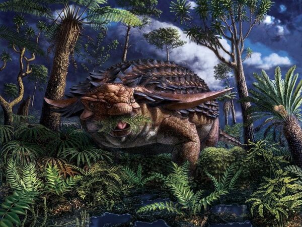 Последней едой погибшего 110 миллионов лет назад динозавра оказались папоротники