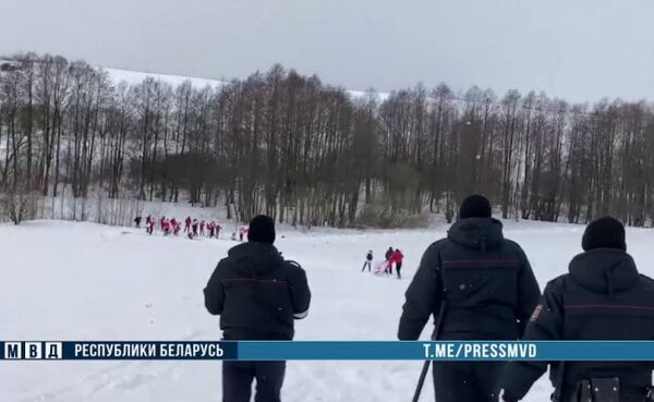 В Белоруссии задержали лыжников за несанкционированный митинг