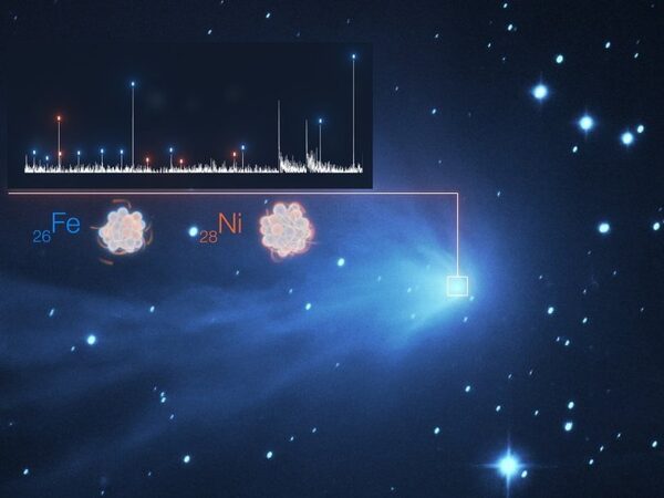 Астрономы неожиданно нашли в кометах никель и железо