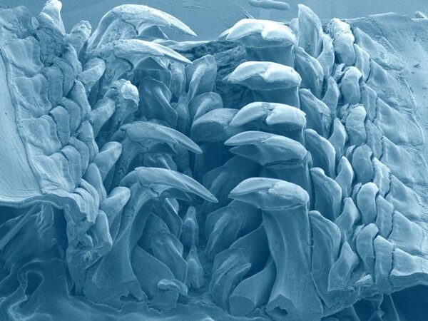 В зубах самого крупного панцирного моллюска найден редкий минерал